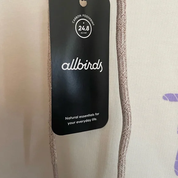 🌻 Allbirds Hooded Unisex Sweatshirt SIZE XL Natural White Tread Lighter - NWT - Picture 7 of 8